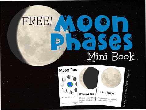 FREE MOON PHASES MINI-BOOK (instant download) | Free Homeschool Deals
