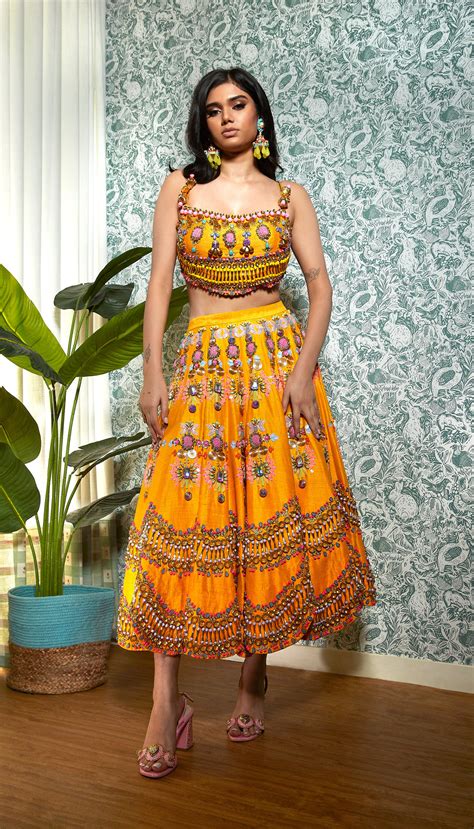 Buy Latest Designer Half Lehenga Online for Women - Papa Don't Preach ...