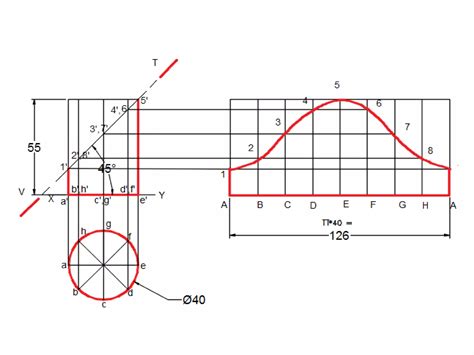 Image result for Development of Surfaces Engineering Drawing