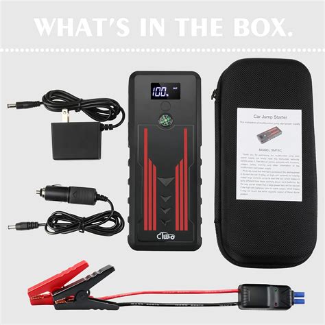 Buy Battery Jump Starter for Car, CTWJO 12V 800A Portable Jump Starter ...