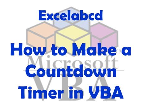 VBA Countdown Timer 的图像结果
