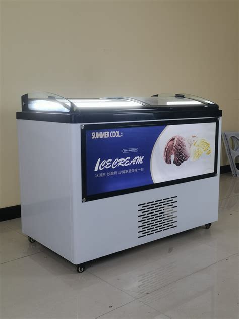 Counter Top Scoop Small Icecream Freezer for Display Ice Cream Freezer ...