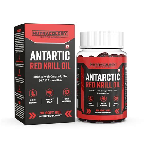 Nutracology Antarctic Omega 3 Krill Oil 500mg Supports Healthy Heart ...