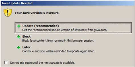 Image result for Java Update Later