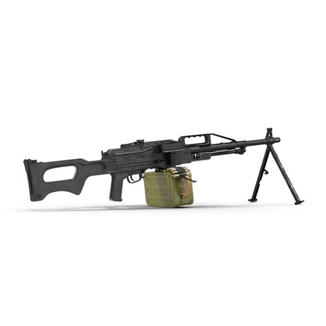 Russian Light Machine Gun Pecheneg 3D model | 3D Molier International
