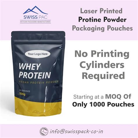 Custom Printed Packaging Pouches - Whey Protein Packaging Manufacturer ...