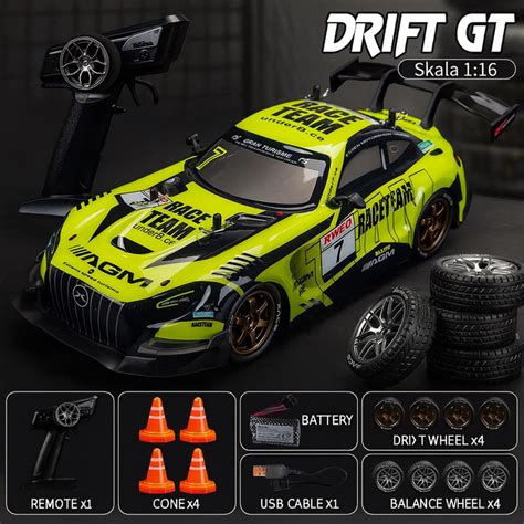 HGT RS Pro Drift RC Car (1:16)(Yellow Track) – HighGearToys