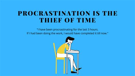 PROCRASTINATION IS THE THIEF OF TIME