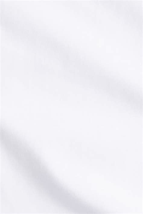 Women's White Boat-neck cotton top | H&M IN