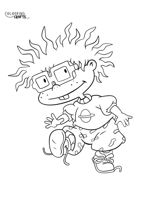 Chuckie Rugrats Colouring Page - Colouring Crafts