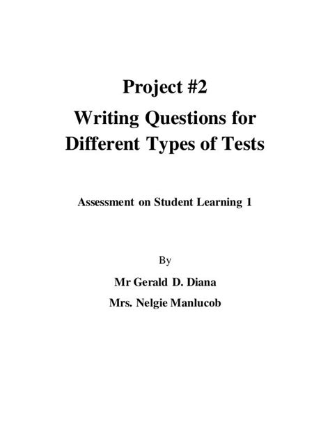 Image result for Types of Test Question