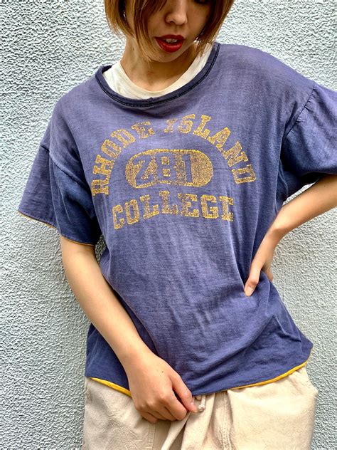 50‘s−60’s vintage ”college“s/s reversible t−shirts | KEY WEB STORE