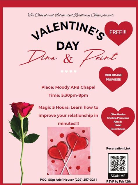Romantic Valentines Day Dine & Paint Event!, Moody AFB Force Support ...