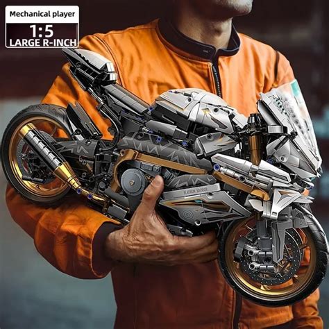 Platinum Motorcycle Technique Version 1920Pcs, 1:5 Scale Building Bloc ...