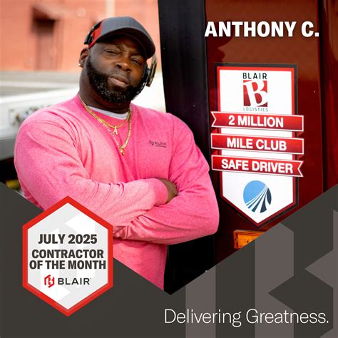 Congratulations to our July Contractor of the Month, Anthony C ...