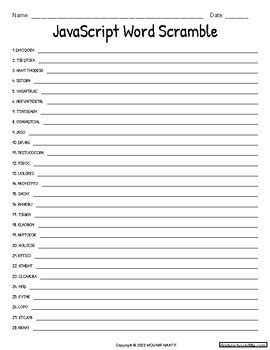 Image result for JavaScript Words