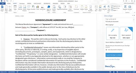 Image result for Microsoft DocuSign