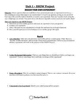 Image result for Experiment Design Science Project