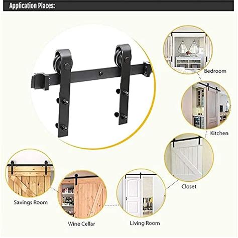 SDLSH Barn Door kit Rail Sliding Barn Door Kit, | Ubuy India