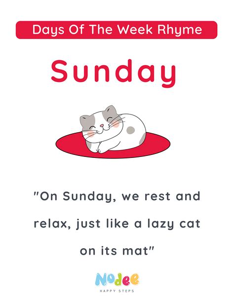 Days of the Week Rhymes - Flashcards for Kids | Flashcards for kids ...