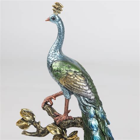 Buy Mayur Polyresin Standing Peacock Figurine from Home Centre at just ...