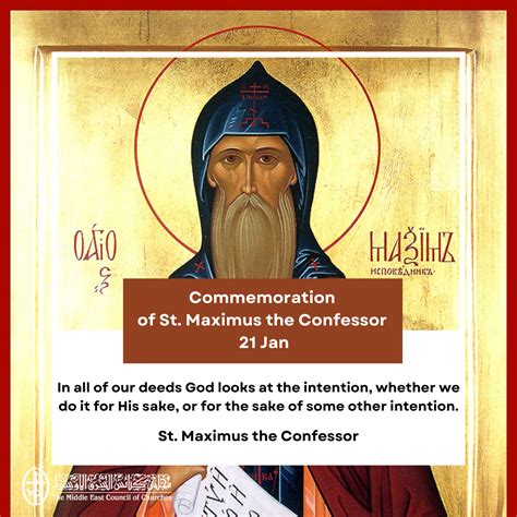 Standing Together in Prayer - Commemoration of St. Maximus the ...