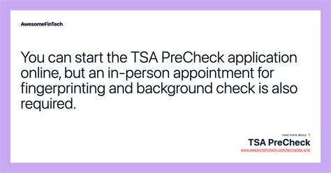 TSA PreCheck Program Application 的图像结果