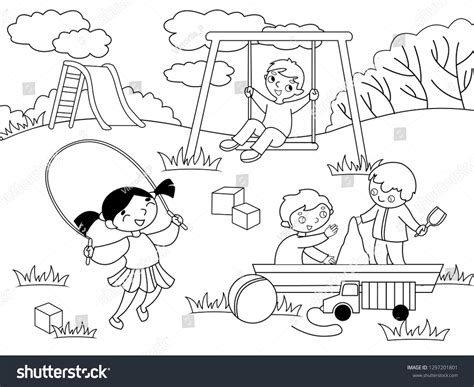 Clip Art Playground Black And White