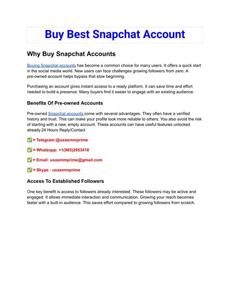 PPT - Buy Best Snapchat Account PowerPoint Presentation, free download ...