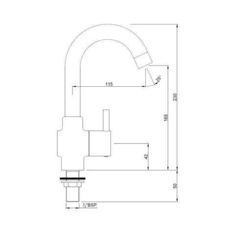 Jaquar Table Mounted Regular Kitchen Sink Tap Florentine FLR-5357N with ...
