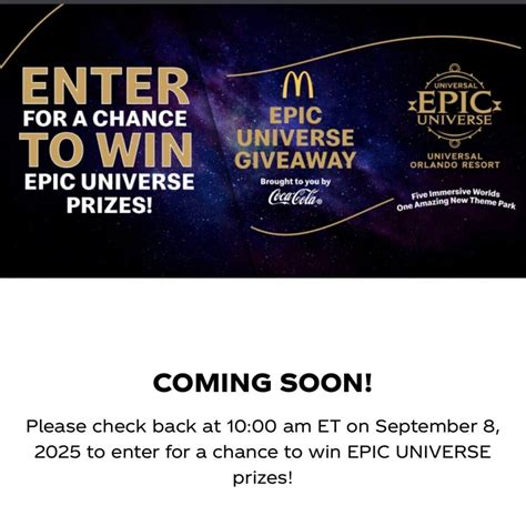 Epic Universe Mix Slush and Giveaway Now Available at Select McDonald’s ...
