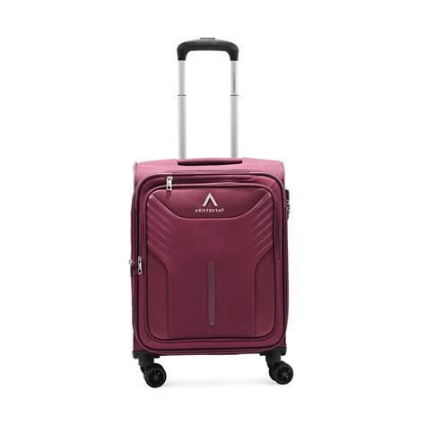 Buy Aristocrat Polyester Swiss 8W Str Cb Mrn Soft Spinner Luggage ...