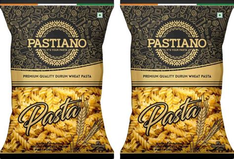 PASTIANO FUSILLI DURUM WHEAT PASTA- 1 KG PACKET EACH- PACK OF 2 ...