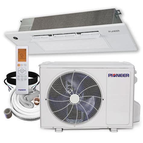 Pioneer® 12,000 BTU 22 SEER2 One-Way Ceiling Cassette Mini-Split Air C ...