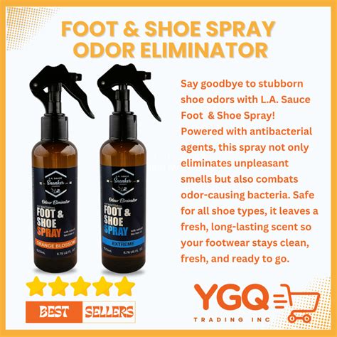 L.A. Sauce Foot & Shoe Spray Odor Eliminator | Antibacterial ...