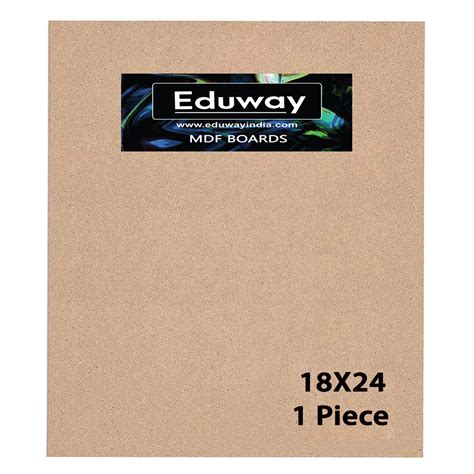 Eduway® A2 18x24 Inch MDF Board Wood Sheet for Mandala , Lippan, Resin ...