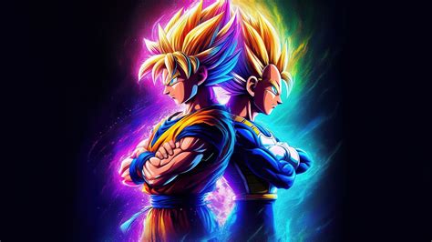 Goku Wallpaper 4K, Vegeta, Dragon Ball Z, 5K