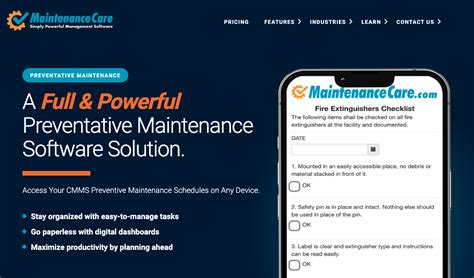 Maintenance Software Features 的图像结果