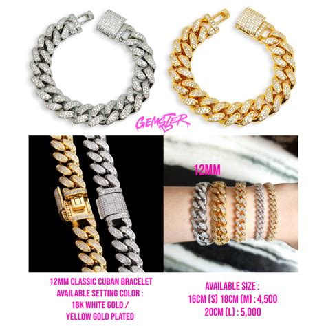 [พร้อมส่ง] 12mm Classic Cuban Bracelet (2 Setting) | LINE SHOPPING