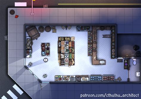 Grocery Store Map | Cthulhu Architect