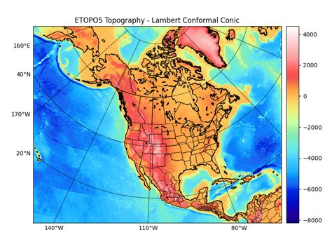 Matplotlib Map 的图像结果