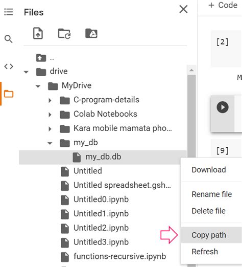 Image result for Specify File Path in Python Colab
