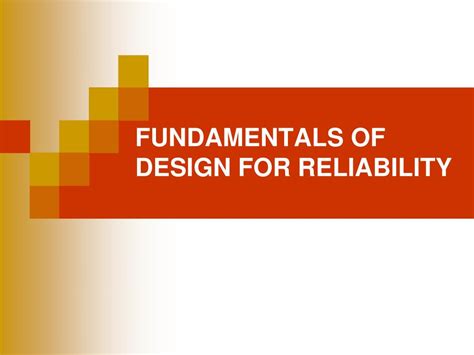Image result for Examples of Design for Reliability