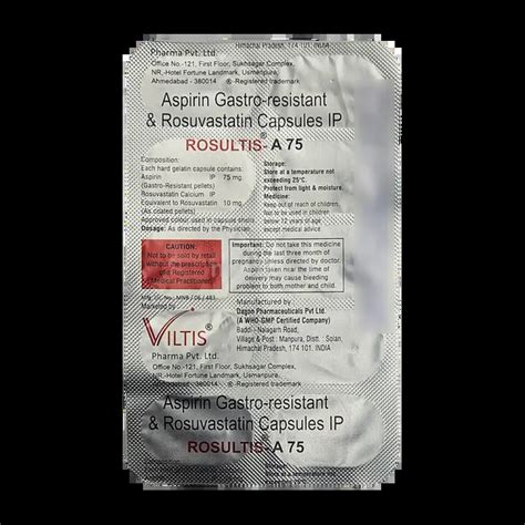 ROSULTIS A 75MG CAPSULE 10'S Price, Uses, Side Effects & Substitutes ...