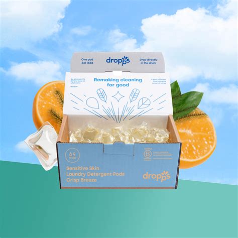 Sensitive Skin Laundry Detergent Pods, Crisp Breeze – Dropps