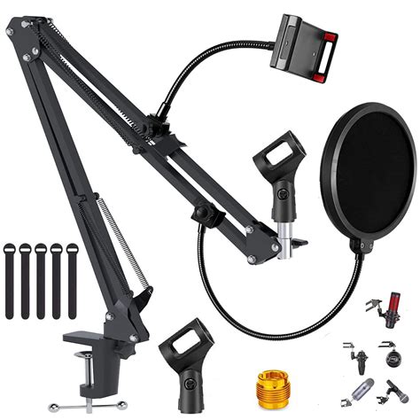Buy Boom Arm for hyperx quadcast,Mic Stand Adjustable Heavy Duty Gaming ...