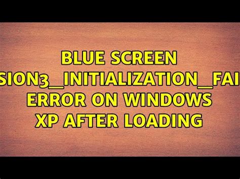 Windows XP Installation Error Blue Screen 的图像结果