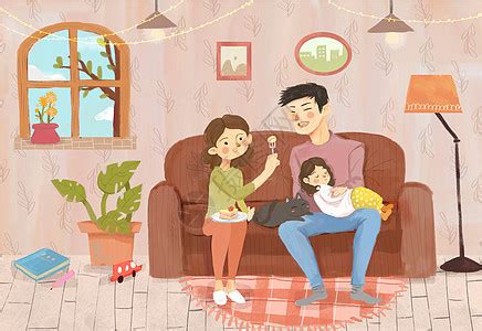 家庭生活插画图片下载-正版图片400076137-摄图网