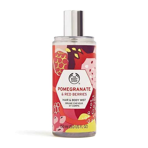 The Body Shop Pomegranate & Red Berries Hair & Body Mist, 150 ml ...