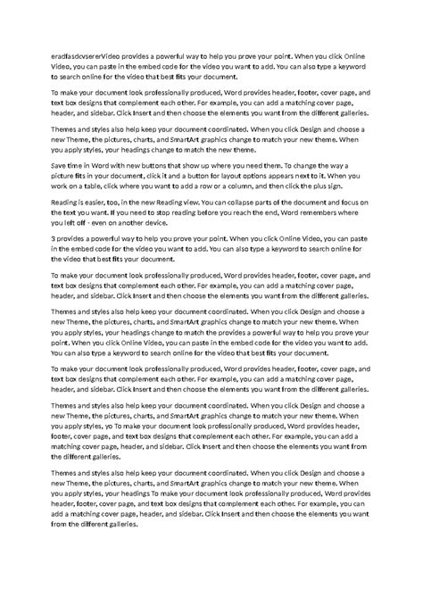 CBA - Word Document Design Tips and Video Integration Guide - Studocu